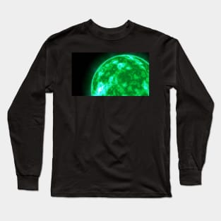 The Sun's Surface Close-Up - Green Long Sleeve T-Shirt